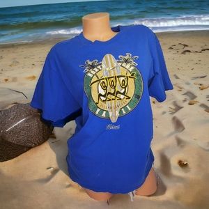 NORTH SHORE ISLAND LEGENDS MAUI Tee Shirt Blue Sz L Unisex Cotton